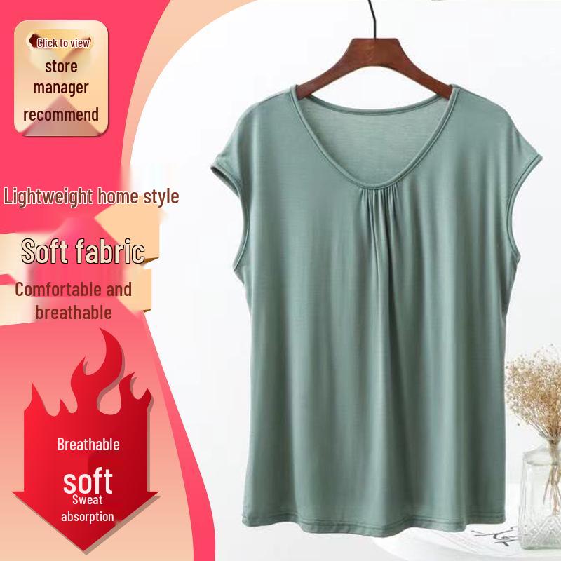 Women's Large Size Loose Modal Sleeveless Top for Spring/Summer
