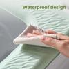 Coussin de Siège de Toilette Surface Douce au Toucher EVA Imperméable Tapis de Toilette Portable Lavable Conception avec Poignée Coussin de Siège de Toilette Hygiénique