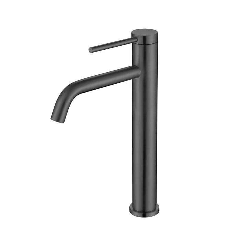 TLXT Tall Milk White Bathroom Basin Faucet