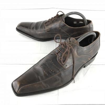 Lloyd Germany Leder Swirl Mokassin 26.0 Dunkelbraun Business Schuhe(GEBRAUCHT)