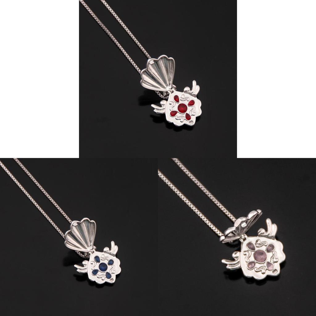 Colar Melody da Sereia Pingente de Desenho Animado Com Concha Multicolorida Para Fãs de Anime