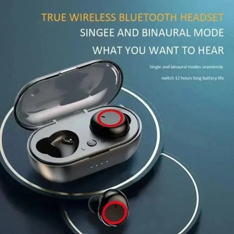 Wireless Earbuds Bluetooth Headphones Touch Control Deep Bass Fitness Earphones Gym Running  Waterproof Earbuds