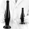 Black Bottle Shape Anal Plug with Sucker Anal Dilator Adult Sex Toy Masturbator Fisting Big Dick Realistic Dildo PVC BDSM
