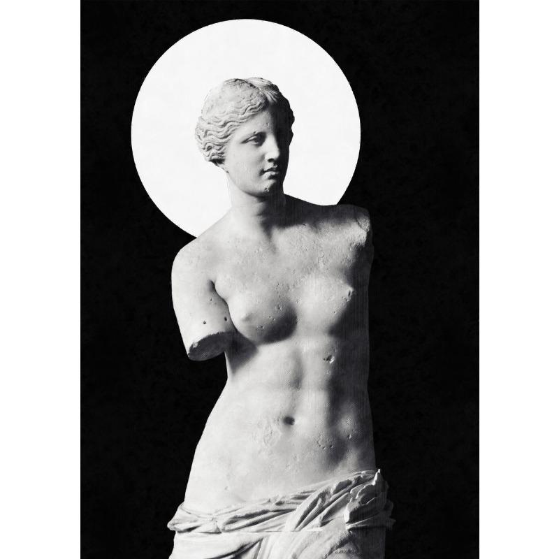 

Винтажная картина маслом скульптуры древнегреческой мифологии Дэвида Медузы Постер Холст Живопись Настенное искусство Картины Домашний декор 21cm×30cm NoFrame