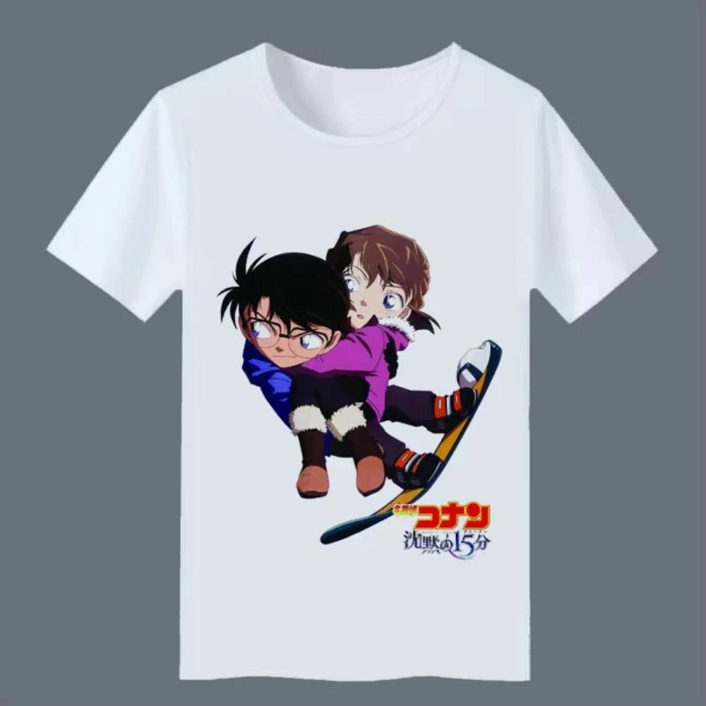 

Детектив Конан Косплей Футболка Конан Эдогава Кудо Шиничи Футболка Летние футболки Уличная одежда для мужчин Мужская одежда футболка S