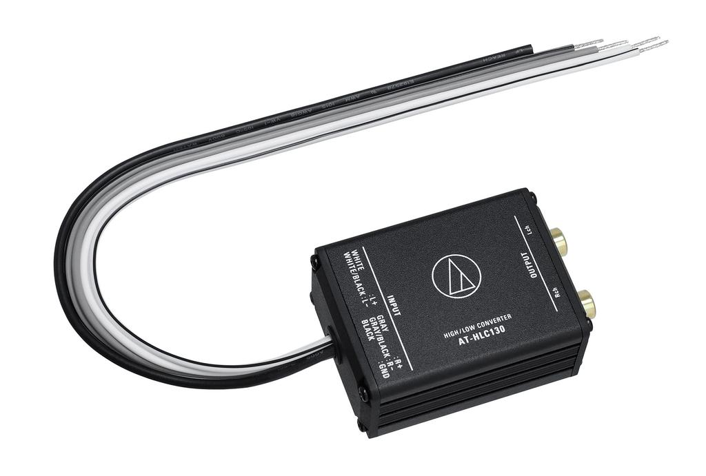 Speaker Line Metal 20AWG Audio-Technica AT-HLC130 High-Low Converter, Converter, RCA, Body, Compact,