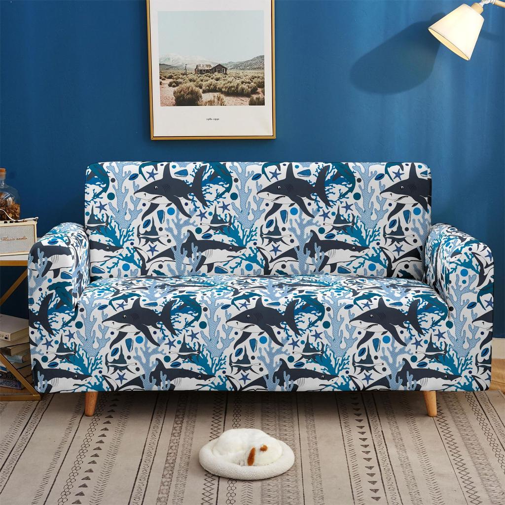 Lazy Non-Slip Elastic Sofa Cover, Pad Towel, All-Inclusive Universal Cover For All Seasons, Combined Magic Cover Leather Sofa Cover