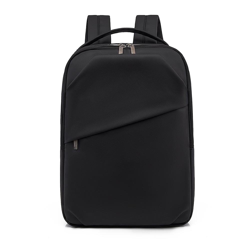 Sleek Minimalist Backpack with Front Zipper Pocket and Padded Shoulder Straps