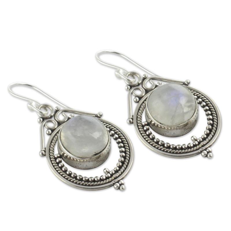 Orecchini Retro Luna di Mumbai - Stile Classico Europeo & Americano Vuoto