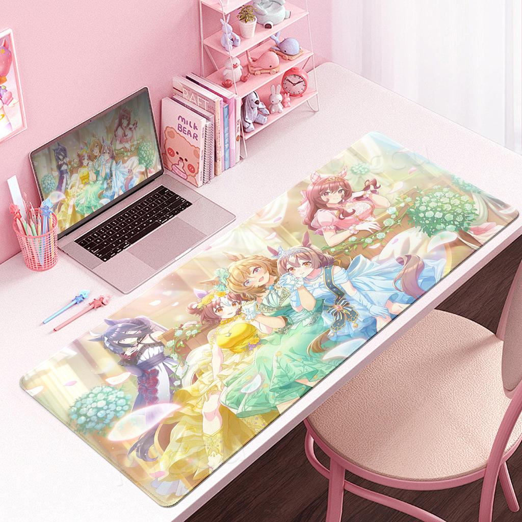 Pretty Girl Anime Game Mouse Pads Umamusume Desk Mats Large Extended Anti-slip Pads Gaming Accessories Computer Keyboard Carpets