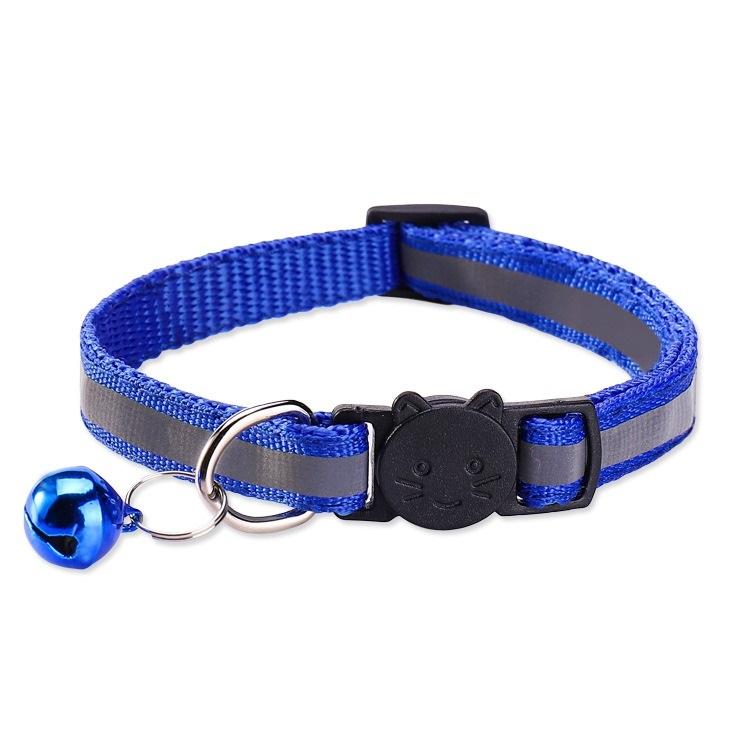 Cat Collar with Bell Cats Necklace Kitten Collar Breakaway  Collar Anti-strangling Armrests for Cat Necklace Pet Strap MBO02