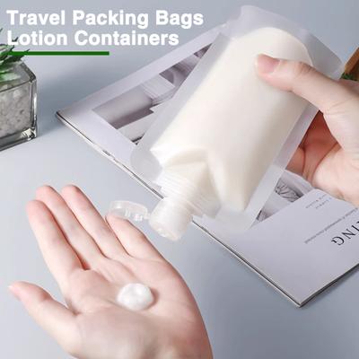5Pcs Travel Sub-Bottling Set Packing Bags Transparent Leakproof No Odor Disposable Shampoo Body Wash Face Cream Lotion Storage Bag Portable