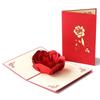 3D Handmade Rose Card for Qixi Festival, Teacher's Day, Wedding