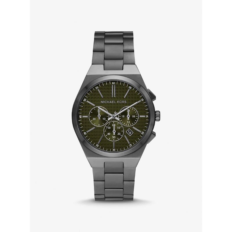 Michael Kors Oversized Lennox Gunmetal Watch MK9118 чёрный