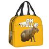 Fiambrera Portátil Personalizada de Capibara para Mujer, Termo Refrigerador Antifugas, Bolsa de Almuerzo Térmica Aislante para Escuela, Niños, Estudiantes