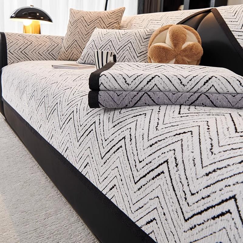 Herbst Zuhause Chenille Überwurf Sofabezug Sofamatte Rutschfeste Sofakissen Couch Sofabezüge Matte