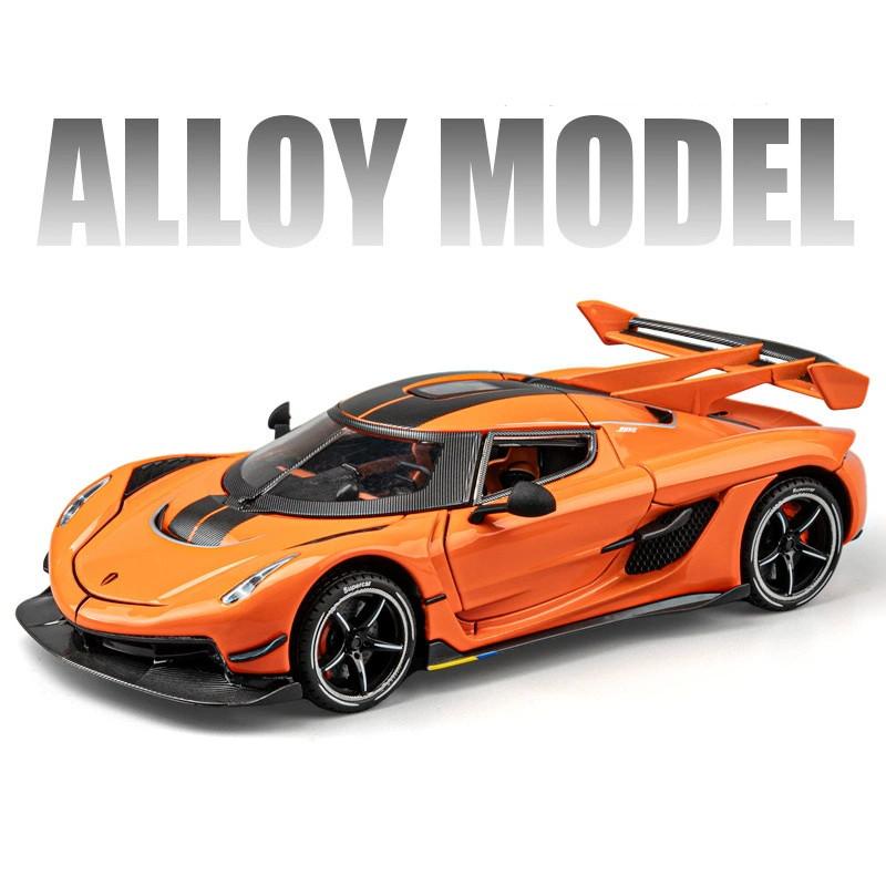 Koenigsegg Car Alloy Model Toy 124 With Sound Light For Kids Collection Play