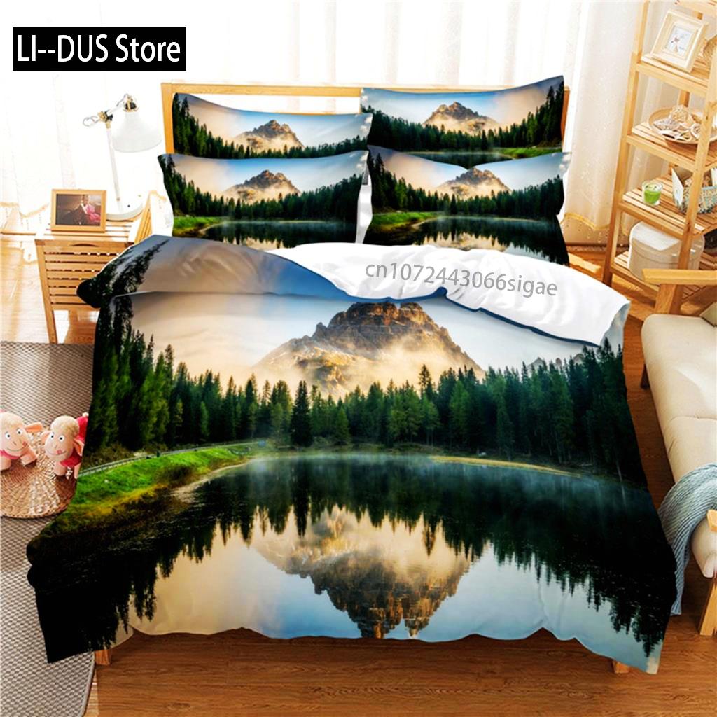 Beautiful Scenery Bedding Set Duvet Cover Set 3d Bedding Digital Printing Queen Size Bedding Sets Fashion Design
