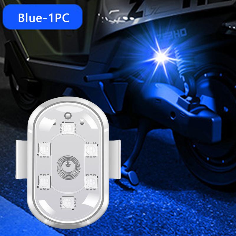 

SEAMETAL Aircraft Strobe Lights Motorcycle Lights RGB Led Aircraft Strobe Lights Model Airplane Fixed Wing Bicycle Flashing Taillight синий