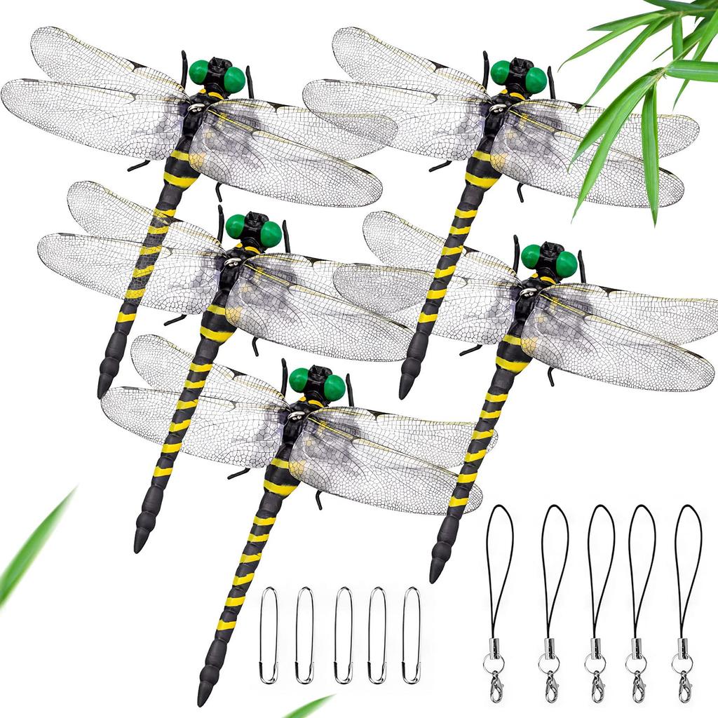 Dragonfly Authentic Product Almost Same as the Real Insect Animal Dragonfly Pendant PVC Mobile Phone Pendant Mobile Phone Decoration Fishing Balcony