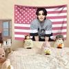Kpop Singer Tapestry SScoups Home Decor Wall Hanging Bedroom Dorm Background Cloth Hot Girls Concert Banner Birthday Gift Flags