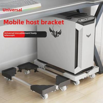 Universeller beweglicher Desktop-PC-Ständer mit einziehbaren Rädern