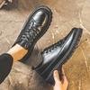 Luxury Brand Genuine Leather Dress Shoes Loafers Men Oxfords Brogue Lace Up Italian Mens Casual Shoes Moccasins Plus Size 39-44