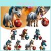 Adorable Acrylic Horse Christmas Tree Decoration For Natal Family Festivities