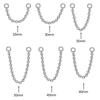 Chaîne de Nez Fashion en Titane Double Chaîne 25-50mm Chaîne Narine Chaîne à Trois Niveaux DIY Piercing Hélix Piercing Oreille Nez Bijoux