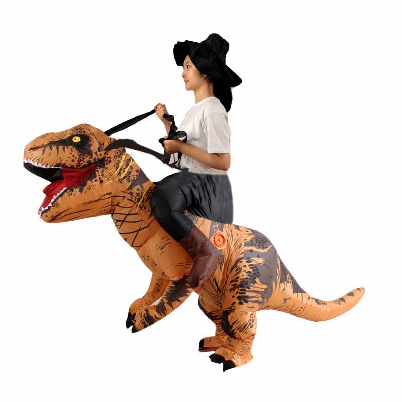 

Кумедний надувний одяг Дитячі костюми ляльок динозаврів Реквізит Хеллоуїн Надувні костюми T-Rex Костюми для вистав children 120-155cm