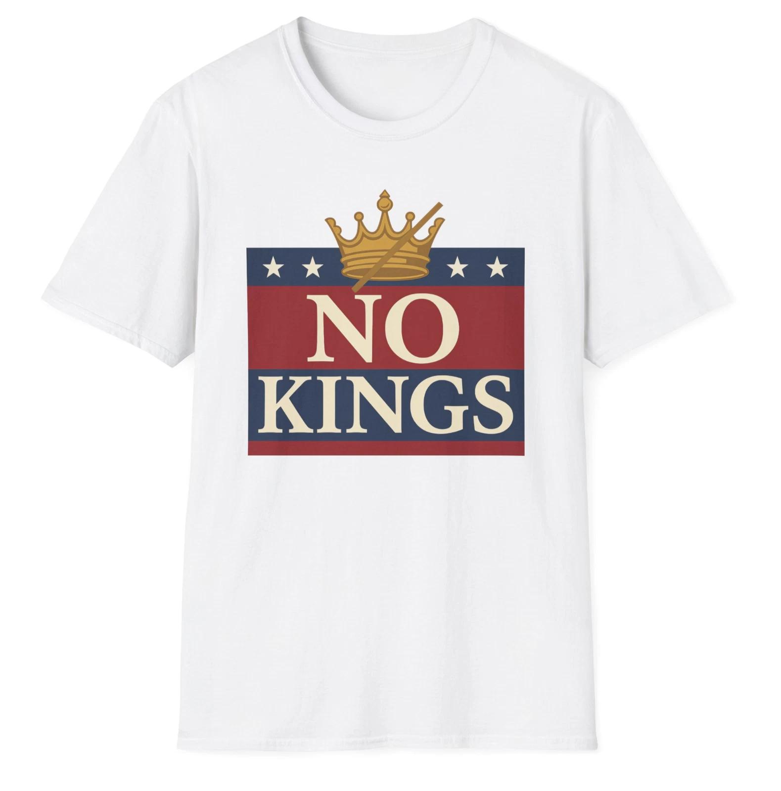 No Kings Trump Rally T-Shirt - ICE Protest Tee - Political Shirt - Unisex Size XL
