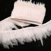 Diy White Feather White Tip Cloth Strip Jewelry Handicraft Decoration Wedding Dress Skirt Clothing Accessories