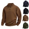 Men's British Style Fleece Jacket | Stand Collar, Solid Color, Zip Front Fleece, Double-Sided Warmth | Trendy & Versatile For Daily, Casual & Outdoor