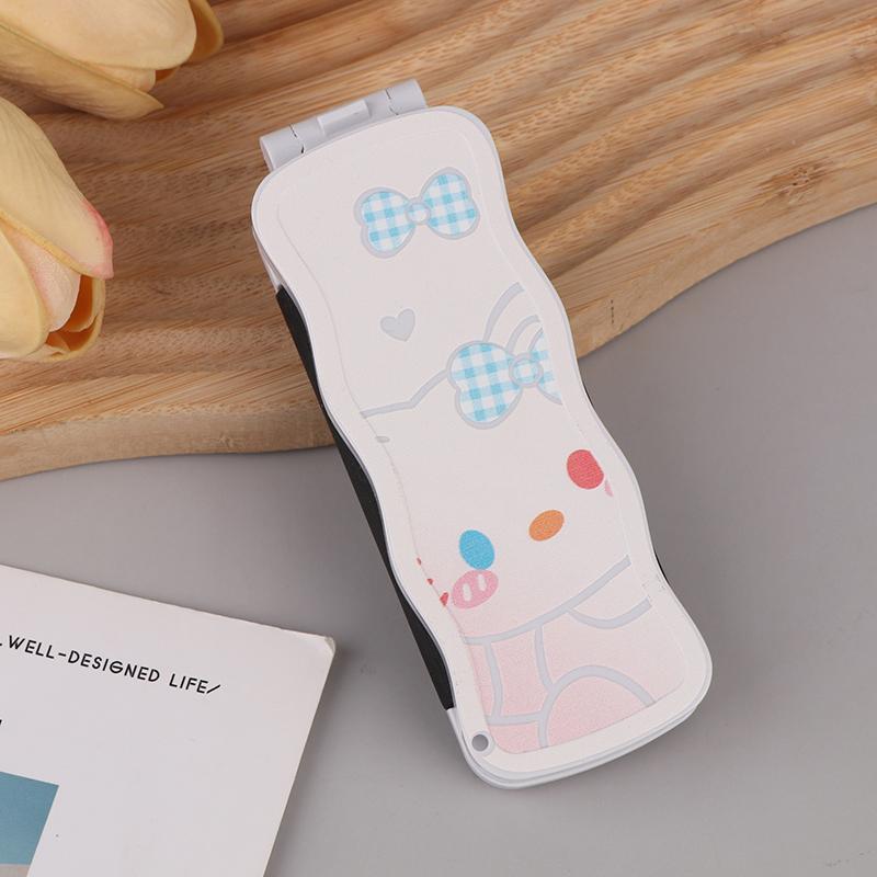 Mini Hair Brush Folding Massage Comb Head Massage Anti-Static Portable Travel Hair Brush Girl Hair Combs With Mirror