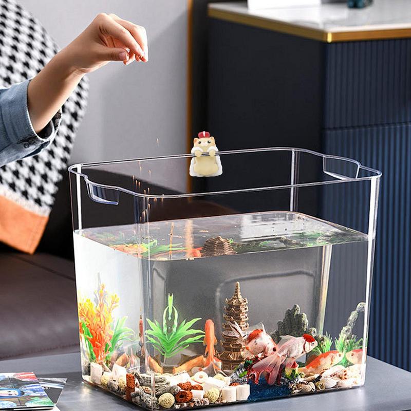 Cat Sculpture Decoration Cat Garden Decor Realistic Aquarium Decorations Cute Decorative Figurines Garden Sculptures For Fish