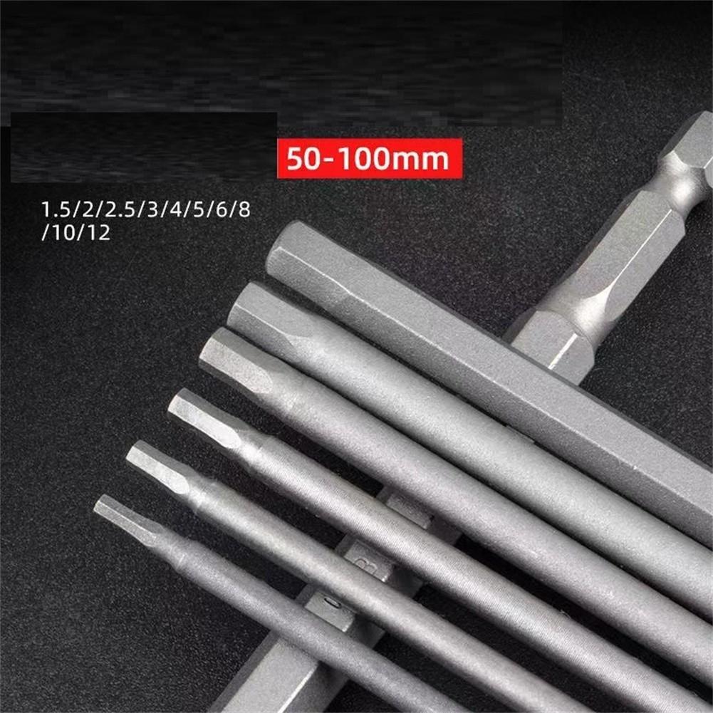 Hex Bit Set with 8 Common Metric Sizes and Heat Treated Hardness