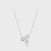 [Stonehenge]] Love Duet Silver Necklace Sa25A85F