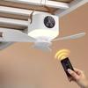 7200mah Wireless Portable Ceiling Fan With Remote, Usb Rechargeable Hanging Fan With Hook For Bedroom Tent Camping Outdoor
