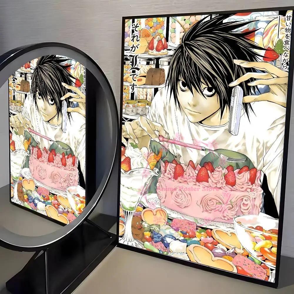 Death Anime Note Dn L Classic Vintage Poster Art Hd Canvas Advanced Aesthetic Printing Paper Wall Art For Living Room Home Decor