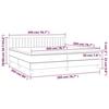 3141443 vidaXL Divan Bed and Mattress Light Grey 200x200cm Velvet