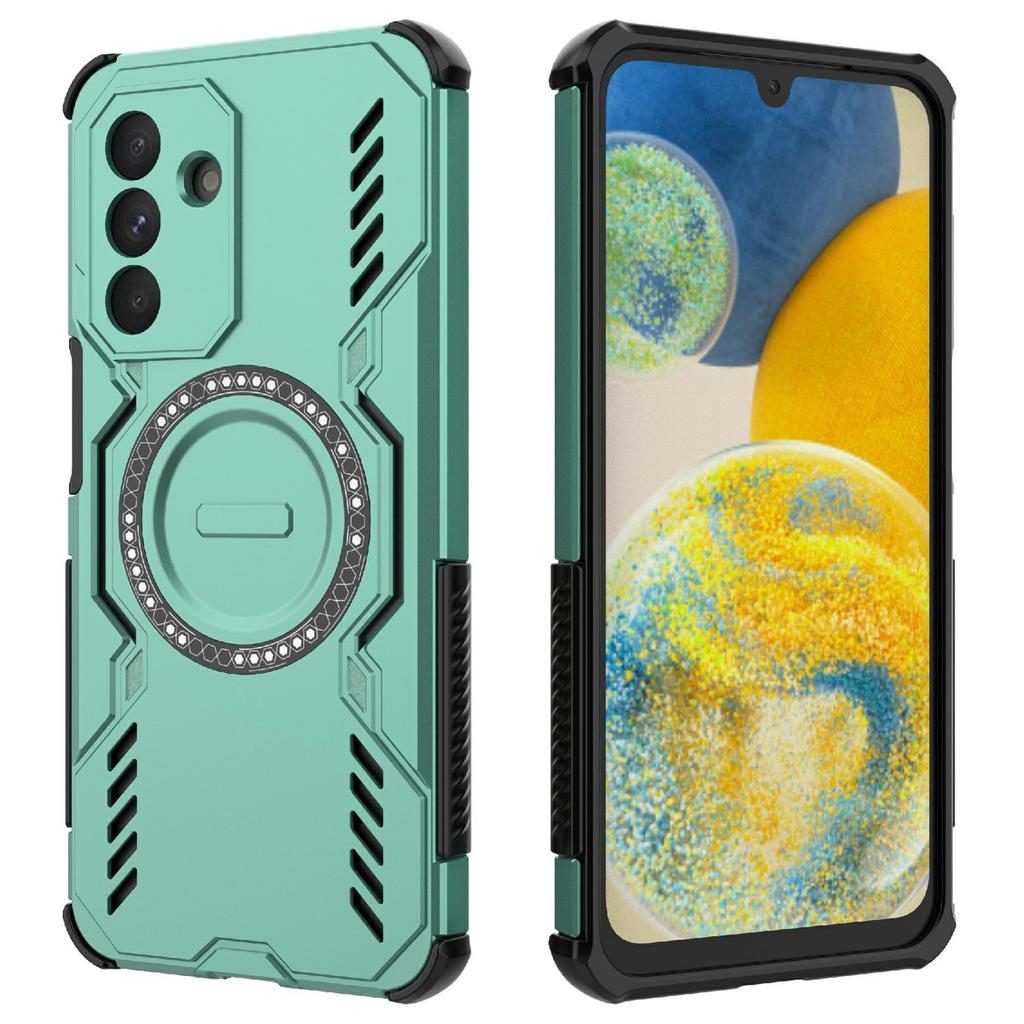 For Samsung Galaxy A26 5G Magnetic Case Butterfly Armor Hollow Heat Dissipation PC+TPU Phone Cover