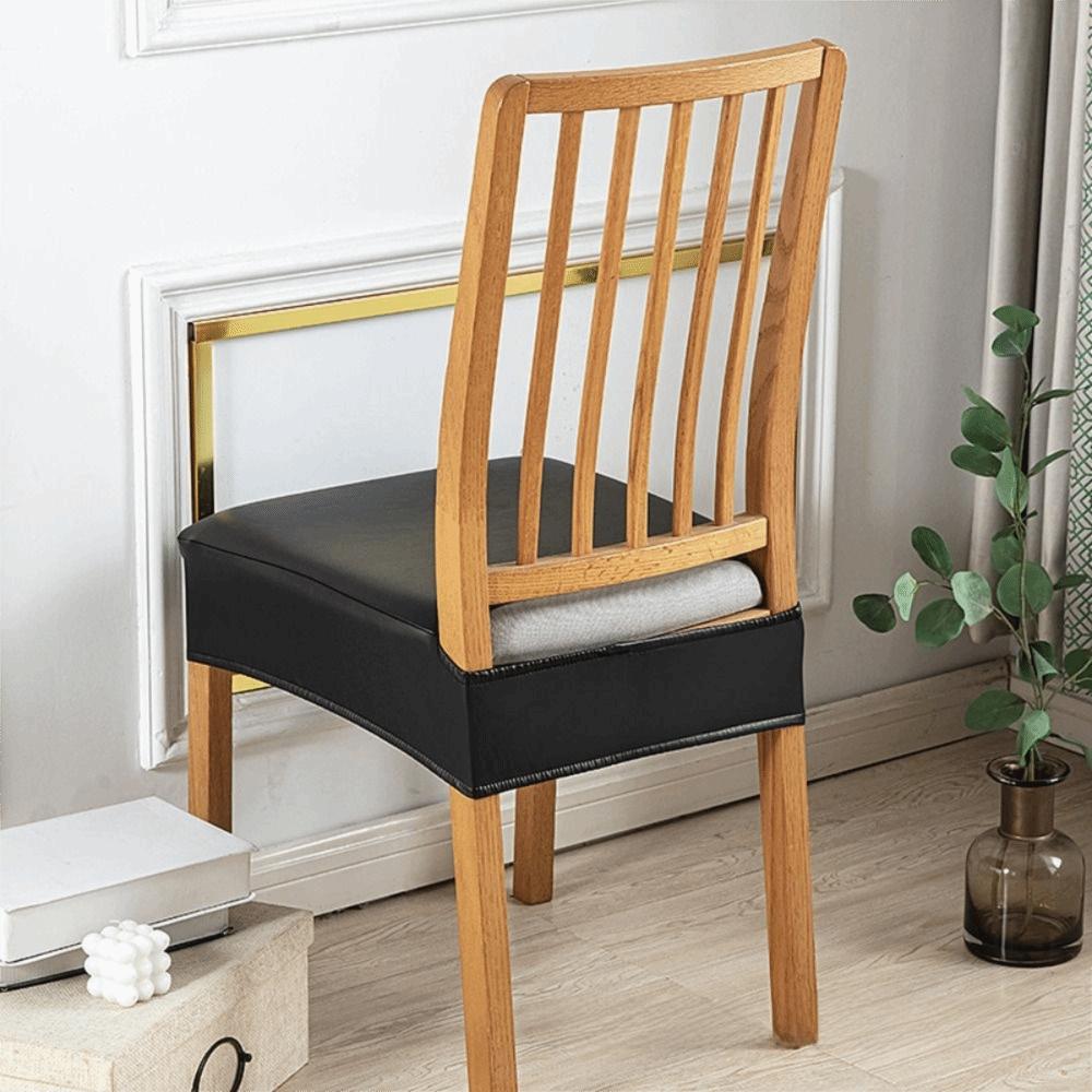 Square Shape Waterproof Seat Protectors PU Leather Stretch Seat Cushion Cover  Living Room