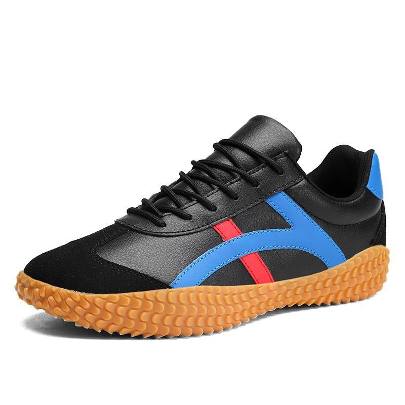 

Мужская и женская обувь Tug of War с кожаной поверхностью, повседневная обувь для пар, обувь Forrest Gump, нескользящая спортивная обувь для мужчин 39 чёрный