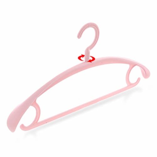 TIANYI 10-Piece Set of Heavy-Duty, Non-Slip Clothes Hangers with Anti-Slip Plastic Suit Hangers (Gray)