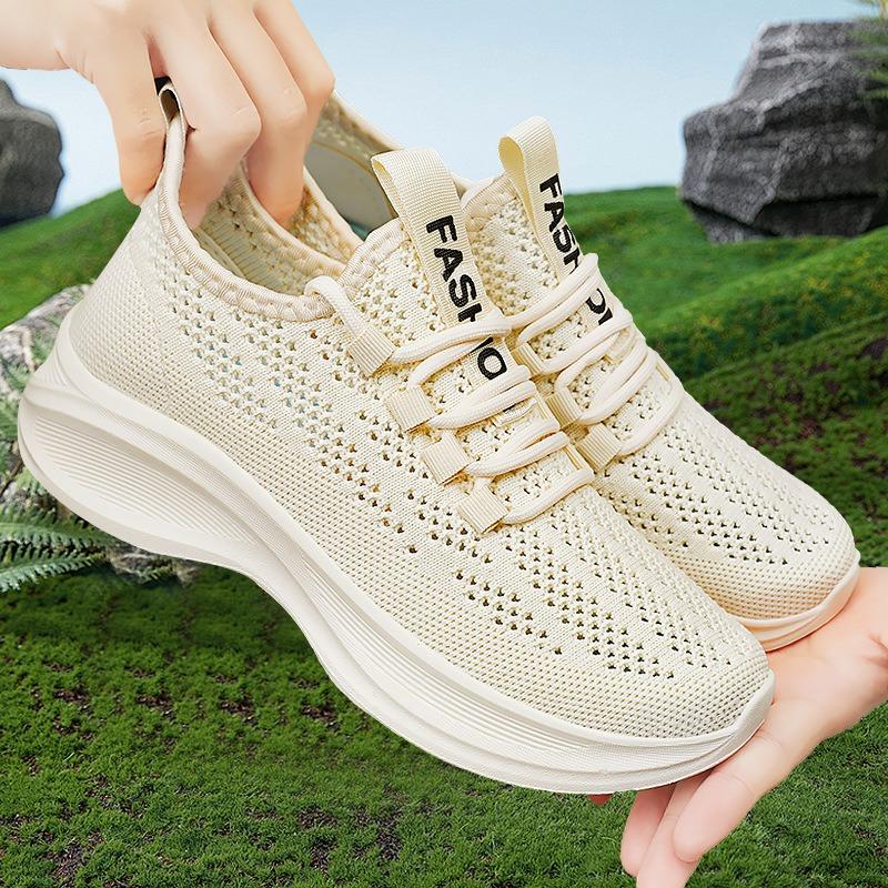 Scarpe Singole Scarpe Tessute Volanti Scarpe da Corsa Traspiranti con Suola Morbida Scarpe Casual e Scarpe Sportive