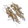 Sew On Beaded Patches Decoration Trim Appliques for Ballet Gown Dress Woman