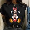 Moda Topolino Minnie Mouse T-shirt Abbigliamento Donna Estate Maniche Corte Top Casual Kawaii T-shirt Vestiti