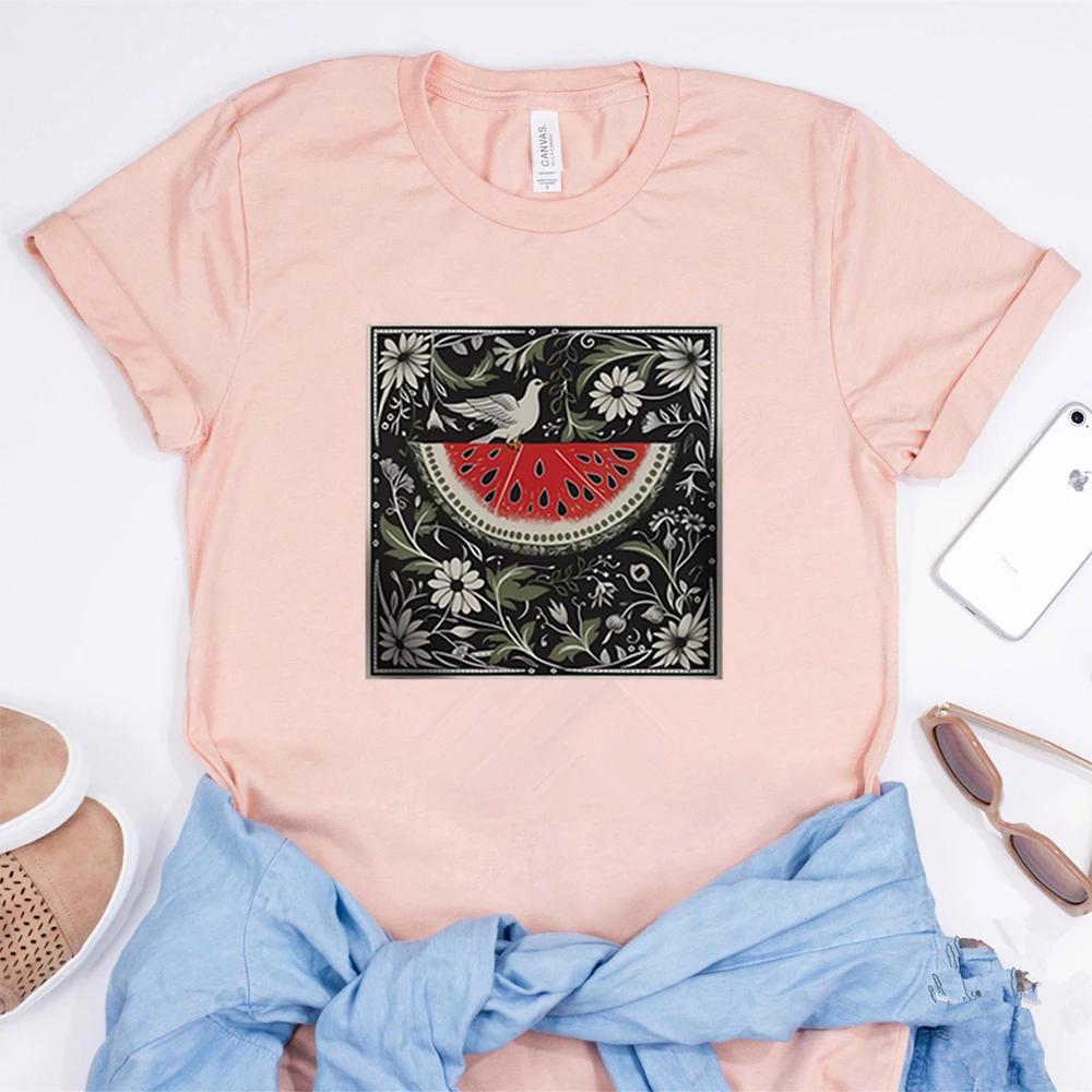 Retro Boho Watermelon Shirts This Is Not A Watermelon Shirt Human Rights Tee Watermelon Flag Tshirt Trendy Aesthetic Clothes