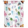 Viața Marină Pești Animale Perdele Transparente Dormitor Perdea Voal Living Fereastră Perdele Transparente Bucătărie Draperii Tulle