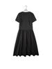 Women's Stylish Waist-Cinched Mid-Length Round Neck Dress